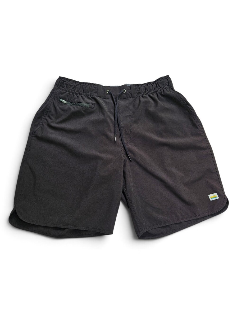 Vuori Men's Black Performance Casual Golf Shorts Size L Zip Pocket